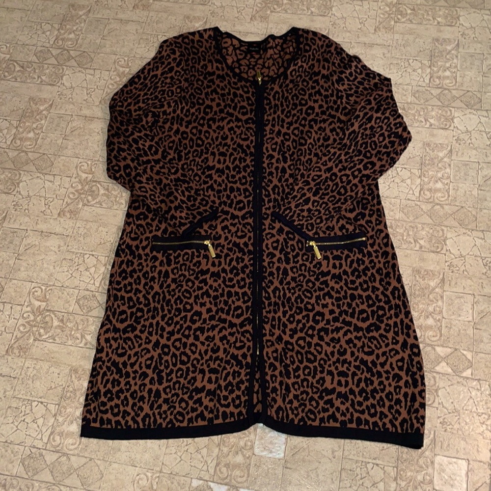 Rafaela leopard print sweater dress